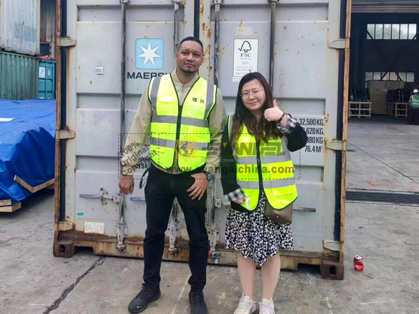 Dominica Client Visited Forklift Factory