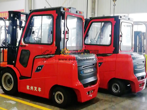 4 Units ZOOMLION forklift FD50 & HANGCHA Forklift CPD35