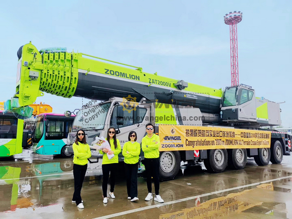 Congratulations on 200T ZOOMLION All Terrain Crane Export to Africa Ghana