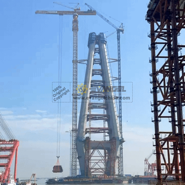The World's Largest Tower Crane With A Maximum Lifting Capacity of 600 Tonnes